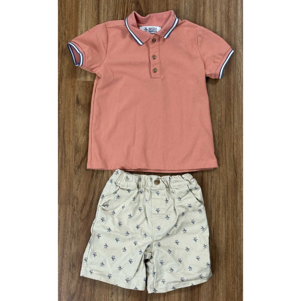 Original Penguin BToddler oy Shirt And Shorts Set - Size 5